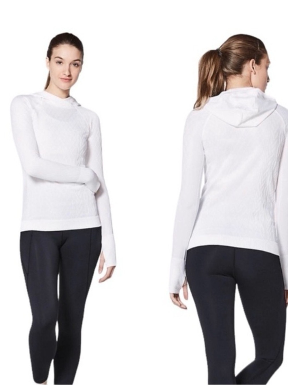 Lululemon Rest Less Textured Pullover Long Sleeve Hoodie Long Sleeve Size 8